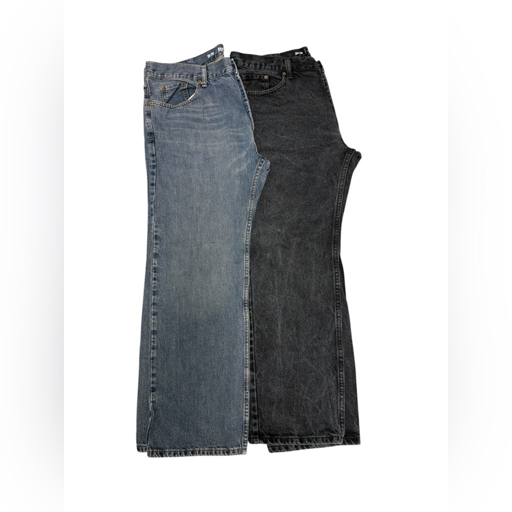 Men’s Jeans Urban Pipeline Regular Fit 38x30 Blue & Black Bundle of 2